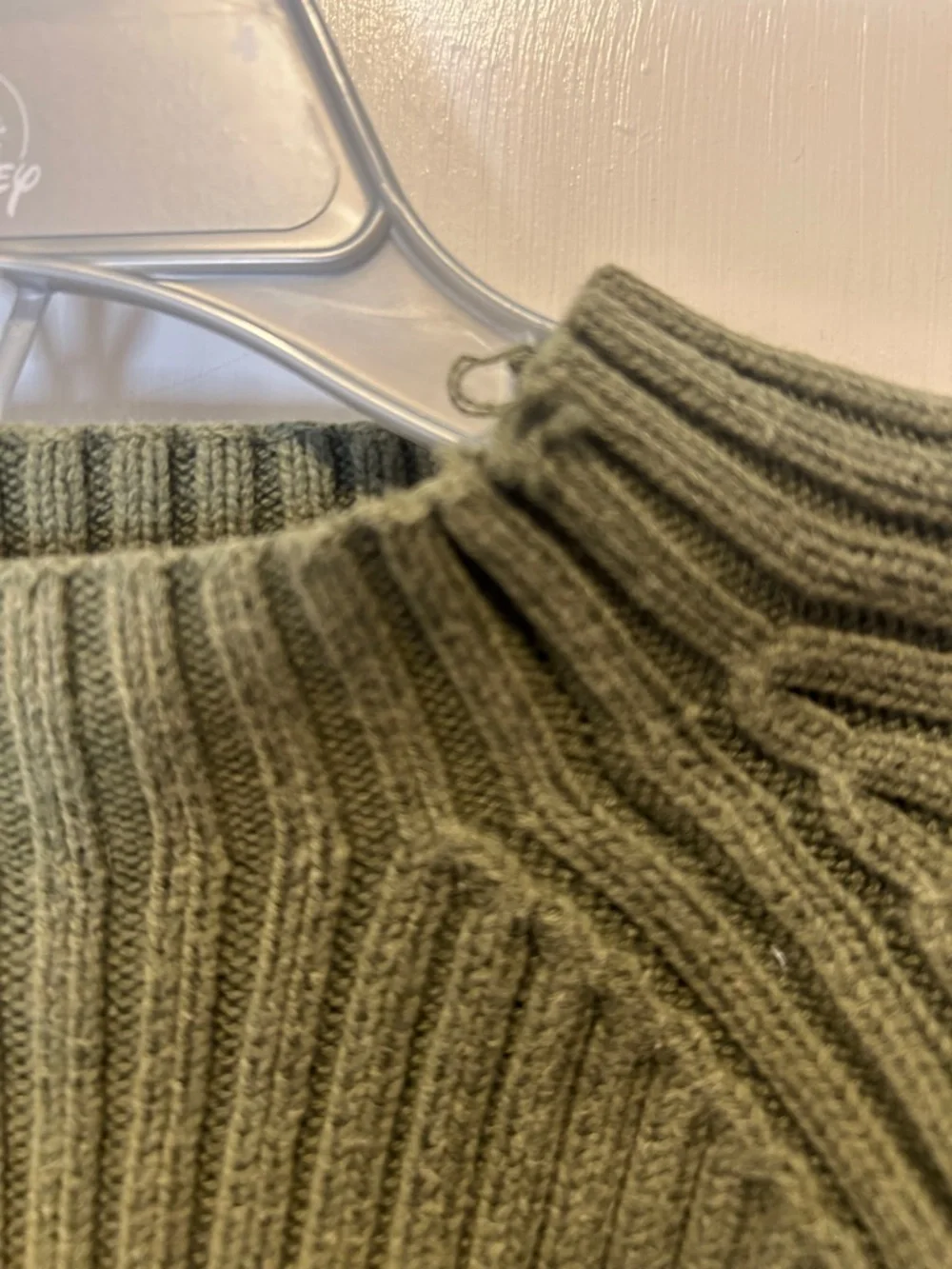 Gymboree Olive Green Ribbed Knit Sweater with Appliqué size 18-24m